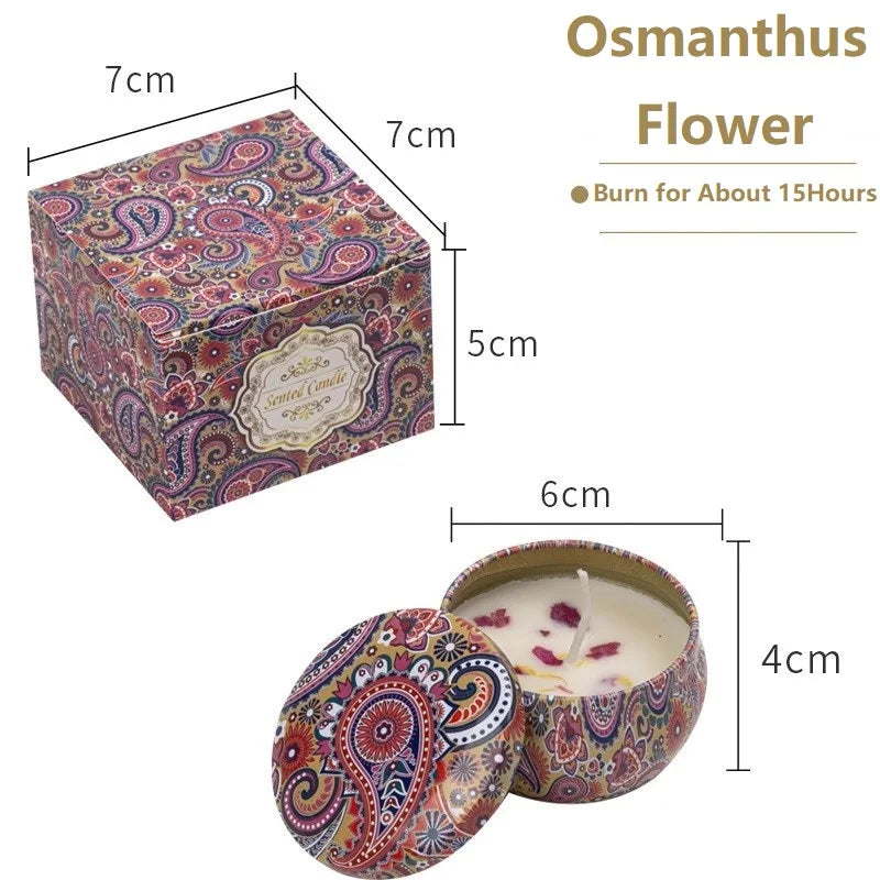 1/4PCS Vintage Soy Wax Candles