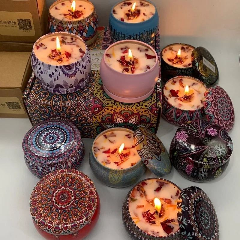 1/4PCS Vintage Soy Wax Candles