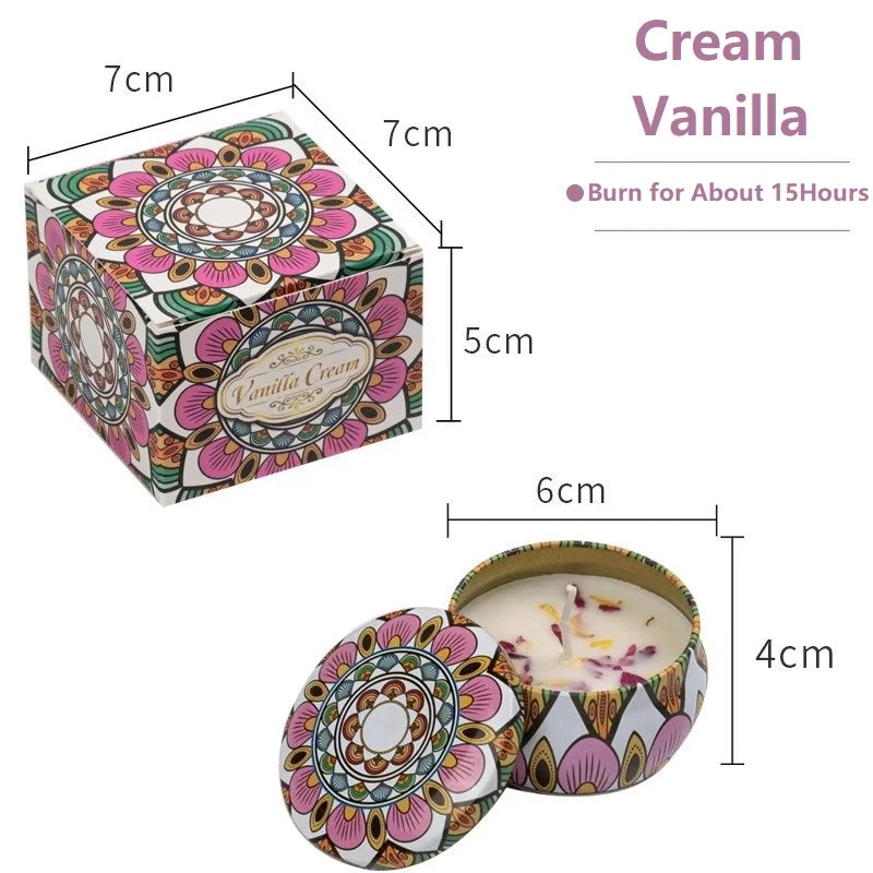 1/4PCS Vintage Soy Wax Candles