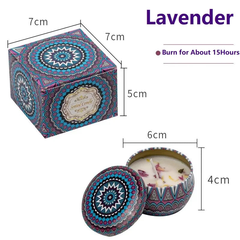 1/4PCS Vintage Soy Wax Candles