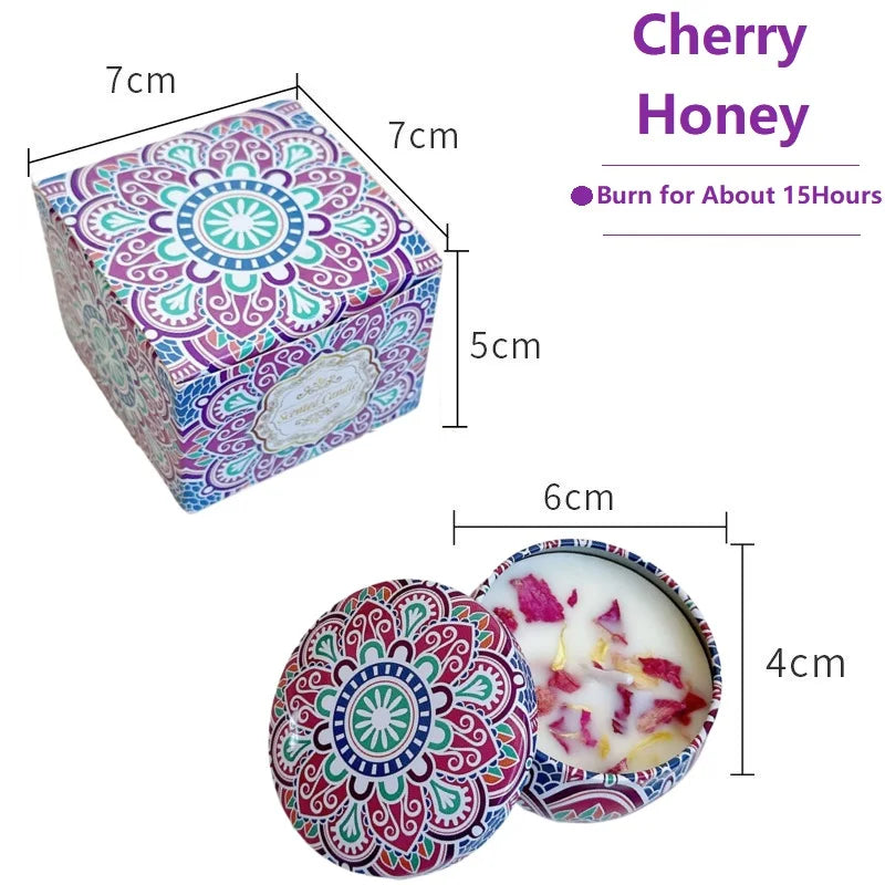 1/4PCS Vintage Soy Wax Candles