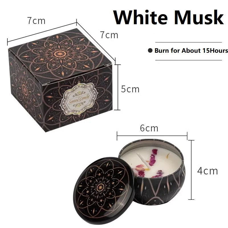 1/4PCS Vintage Soy Wax Candles