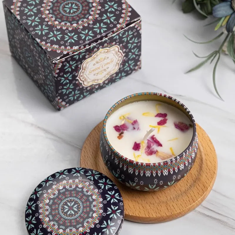 1/4PCS Vintage Soy Wax Candles