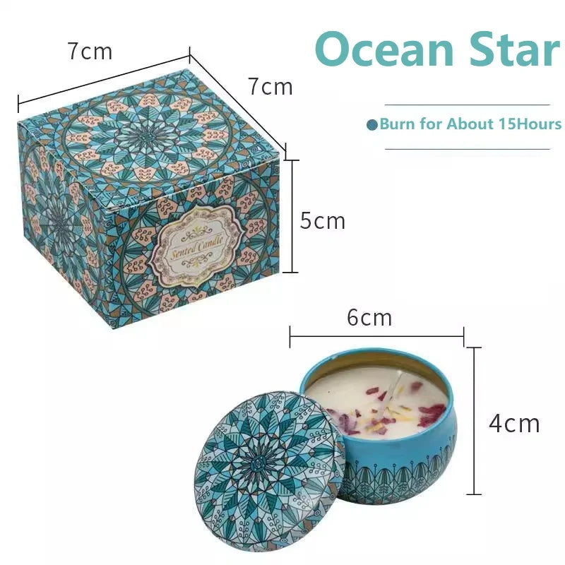 1/4PCS Vintage Soy Wax Candles