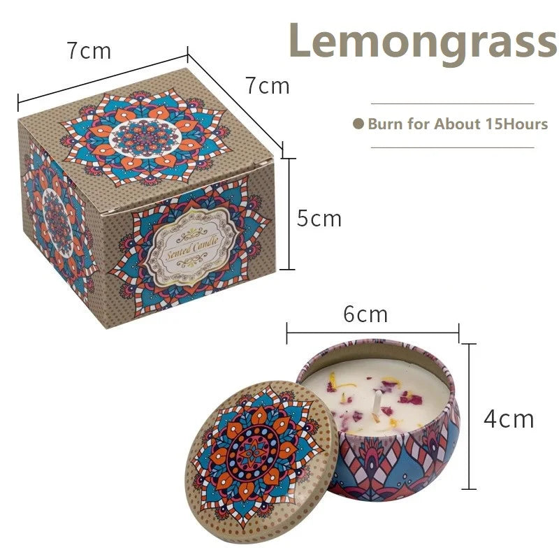1/4PCS Vintage Soy Wax Candles