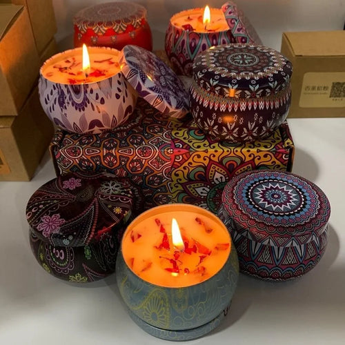 1/4PCS Vintage Soy Wax Candles