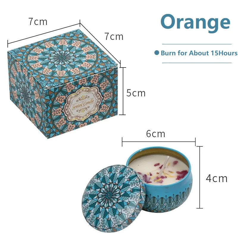 1/4PCS Vintage Soy Wax Candles
