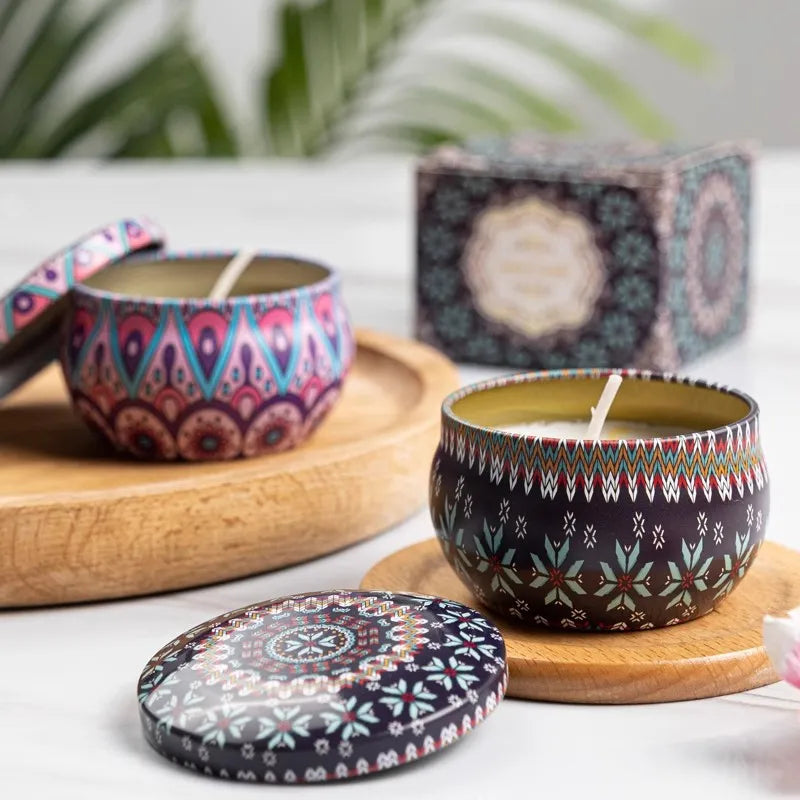 1/4PCS Vintage Soy Wax Candles