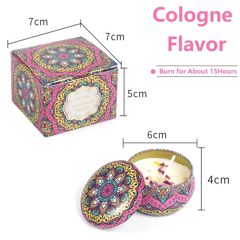 1/4PCS Vintage Soy Wax Candles
