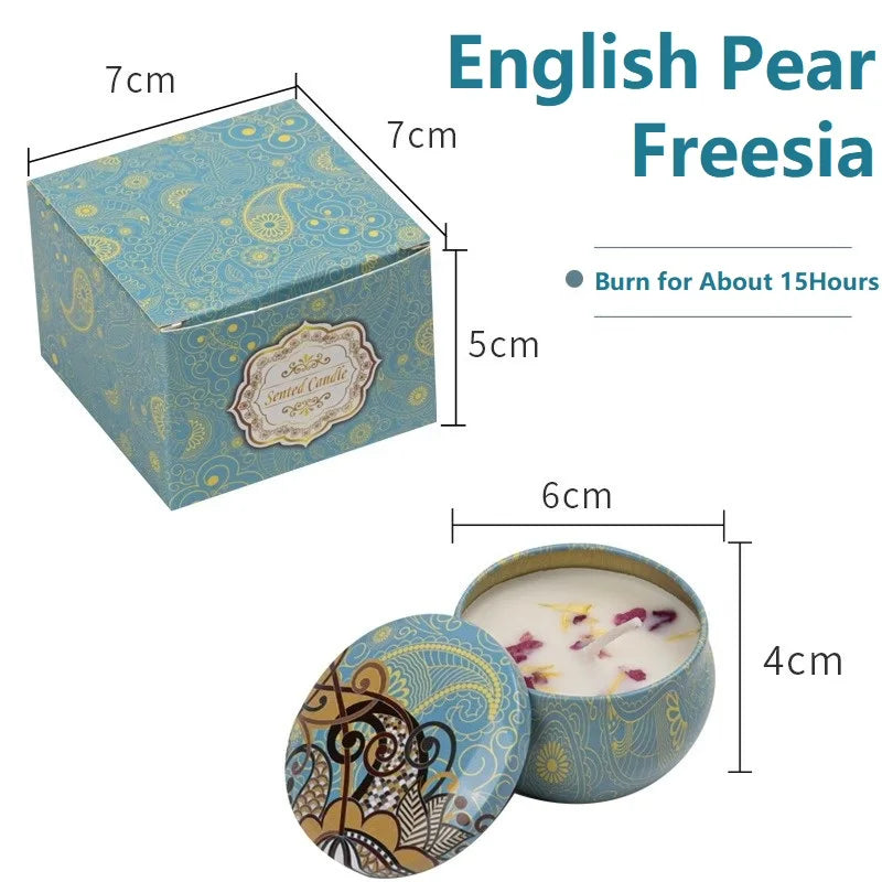 1/4PCS Vintage Soy Wax Candles